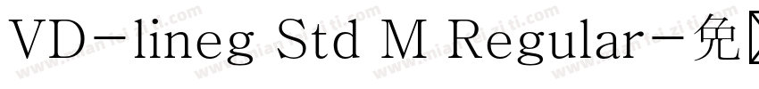 VD-lineg Std M Regular字体转换